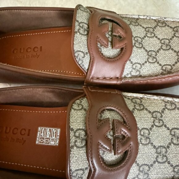 Gucci Men's Driver Shoe Interlocking G 730148 Gucci Uk 9.5 - Picture 8 of 12